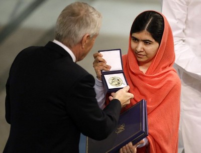 Nobel Peace Prize winner Malala Yousafzai