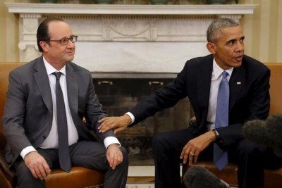 Obama Meets with France's President 