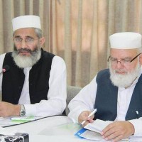 Siraj ul Haq and Liaqat Baloch