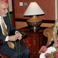 Ashraf Ghani and Sushma Swaraj