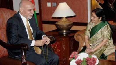 Ashraf Ghani and Sushma Swaraj