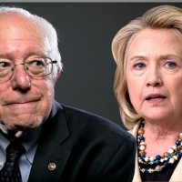 Bernie Sanders and Hillary Clinton