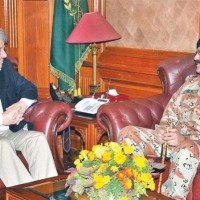 Governor Sindh and DG Rangers Meeting