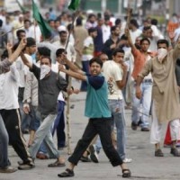 In occupied Kashmir, Protest