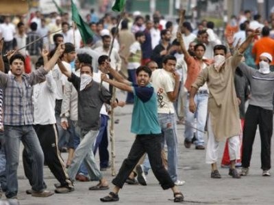 In occupied Kashmir, Protest