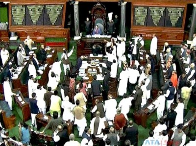 India Parliament Opposition Protest