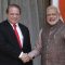 Narendra Modi with Nawaz Sharif