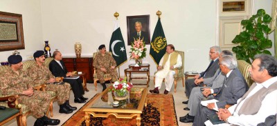 Nawaz and Raheel Sharif Meeting