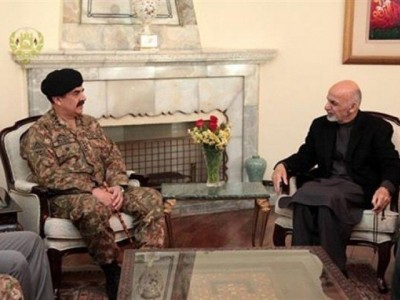 Raheel Shareef and Ashraf Ghani Meeting