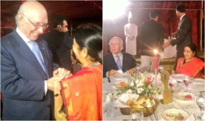 Sushma Siraj and Sartaj Aziz