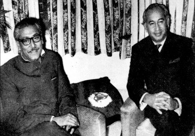 Zulfikar Ali Bhutto and Sheikh Mujibur Rahman