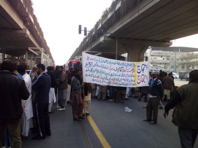 Blind Peopls Protesting