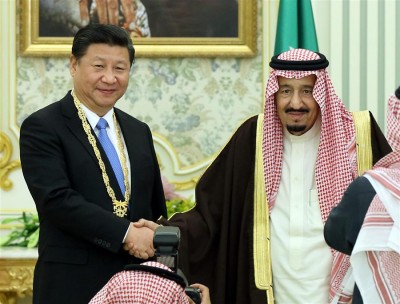 Xi Jinping and Salman bin Abdulaziz