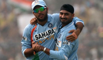 Yuvraj and Harbhajan Singh