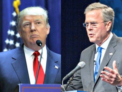 Donald Trump and Jeb Bush