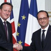 Francois Hollande and David Cameron