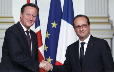 Francois Hollande and David Cameron