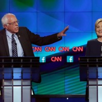 Hillary Clinton and Bernie Sanders