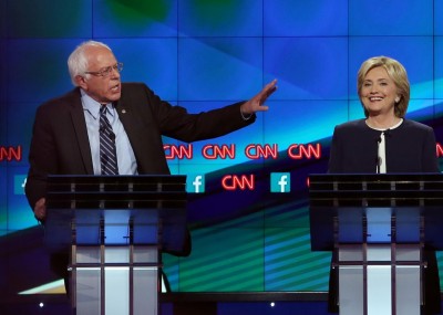 Hillary Clinton and Bernie Sanders