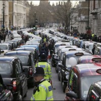 London Taxi Drivers Protest