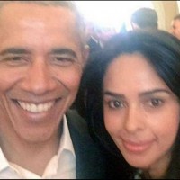 Malika Sharawat with Obama