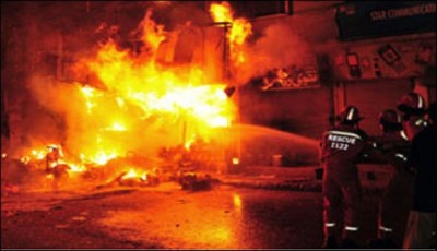 Mardan Fire 5 Dead