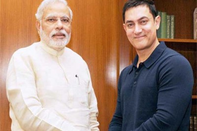 Naredra Modi and Aamir Khan