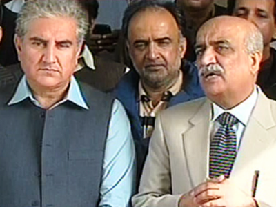 Shah Mehmood Qureshi and Khurshid Shah