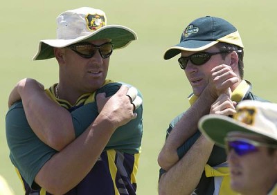 Shane Warne and Steve Waugh