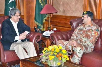 Sindh Governor and DG Rangers Meeting