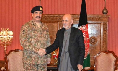 Army Chief and Ashraf Ghani Meeting