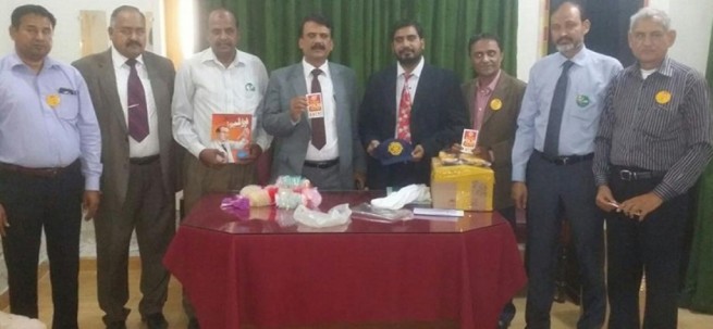 District Bar president with Rotary Members