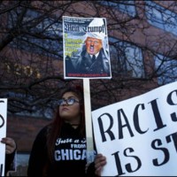 Donald Trump Rally, protest