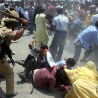 Indian Police Beat Female