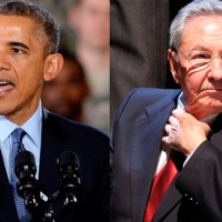 Obama and Raul Castro