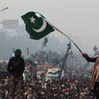 Pakistan Flag in Sri Nagar