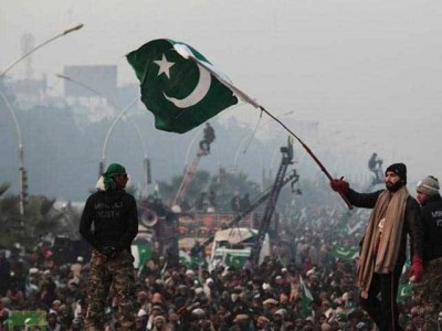 Pakistan Flag in Sri Nagar