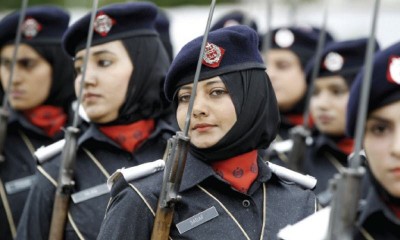 Police Female Officers Passing Out