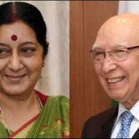 Sartaj Aziz Shushma Meeting