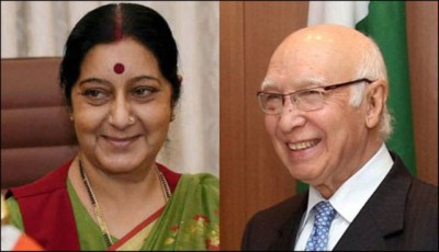 Sartaj Aziz Shushma Meeting