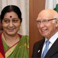 Sartaj Aziz and Sushma Swaraj