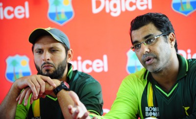 Waqar Younis and Afridi