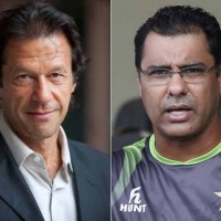 Waqar Younis and Imran Khan