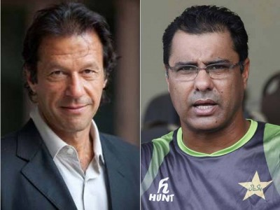 Waqar Younis and Imran Khan