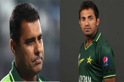 Waqar Younis and Wahab Riaz