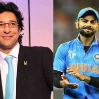 Wasim Akram and Virat Kohli