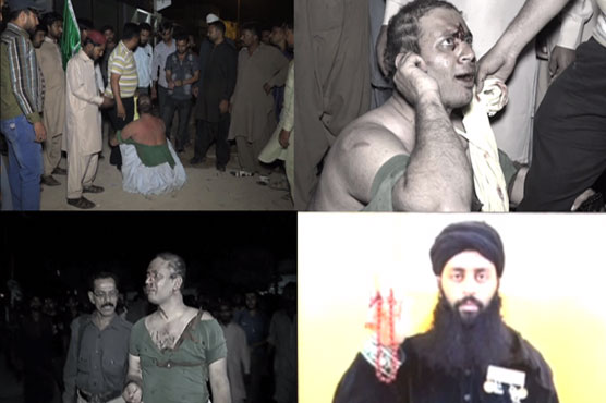 کراچی :شہریوں نے جعلی پیر کو پکڑ کر سر اور داڑھی کے بال مونڈ دیئے