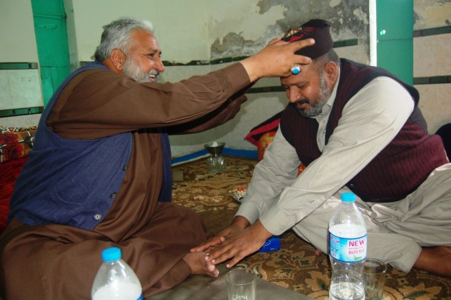 Pir Shabeeh ul Mashadi with Pir Nasir Sultan sahib, Darul Fazl Hafizabad