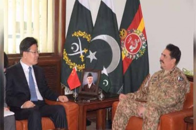 Army Chief and China Communist Party Leader Meeting