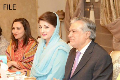 Ishaq Dar and Maryam Nawaz